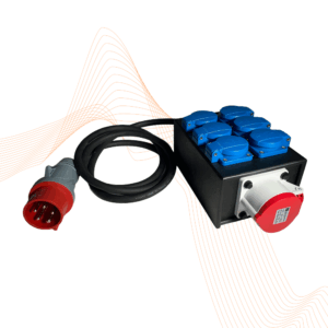 CEE-Verteiler | 16 A > 6x Schuko, 1x 16 A | Indu-Electric