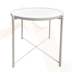 Beistelltisch | weiß | ∅ 45 cm